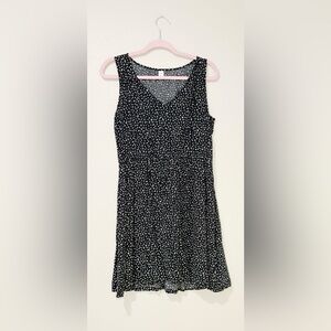 Old Navy Black and White Dotted Mini Dress